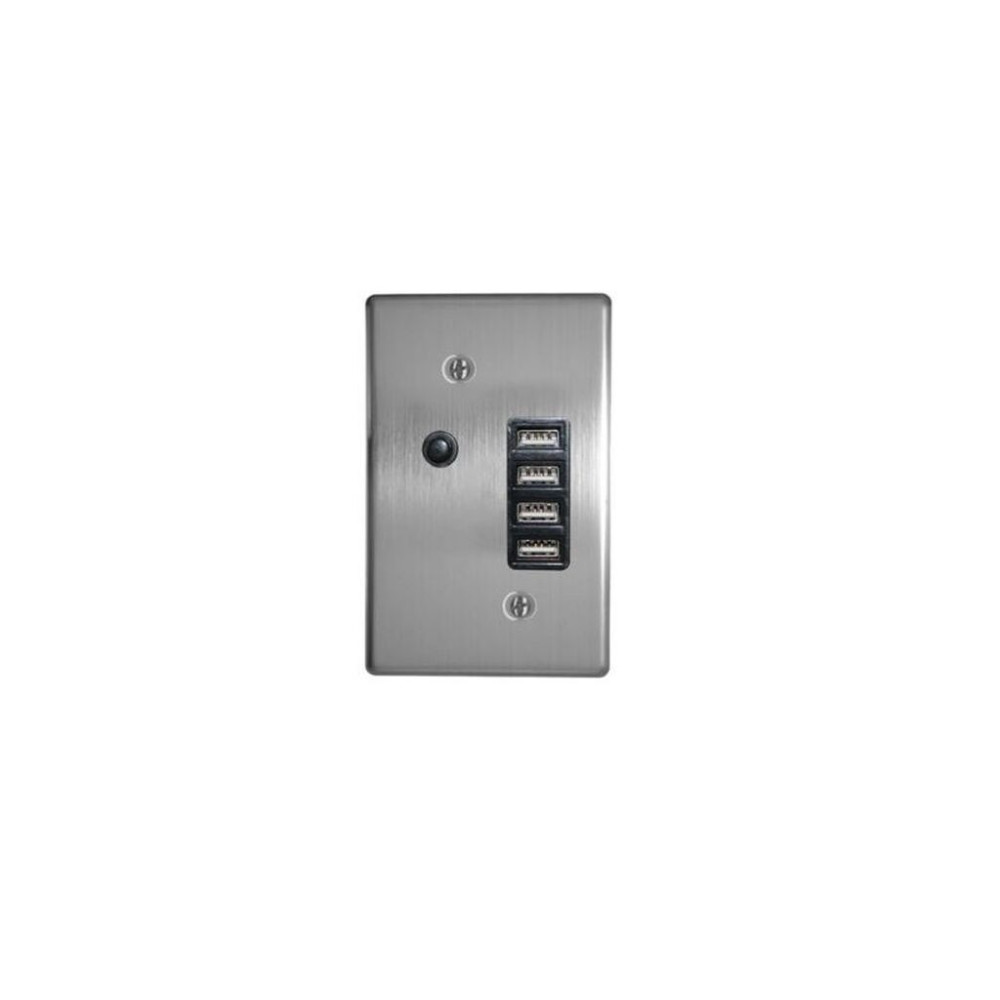 4 x USB 2 x 2.1A 4X2 C/W Silver