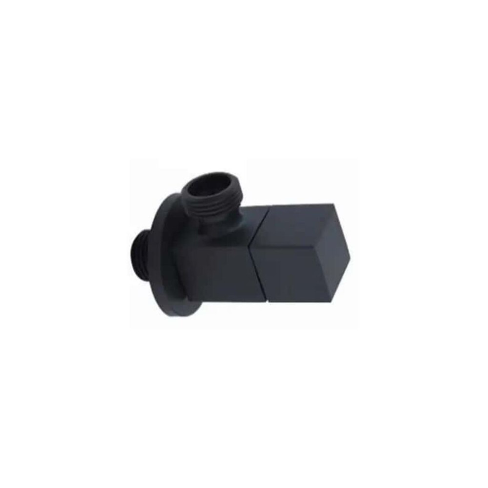 Angle Valve Square Black Lux