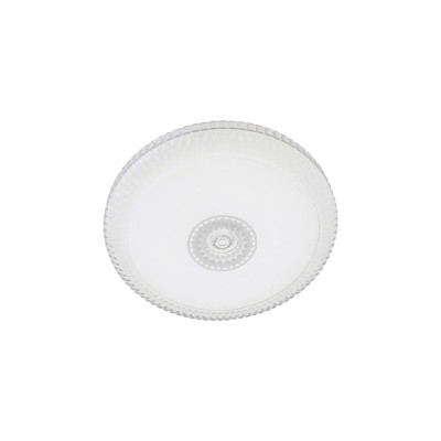 24W Led Ceiling Light With Metal Base And White Acrylic Cover