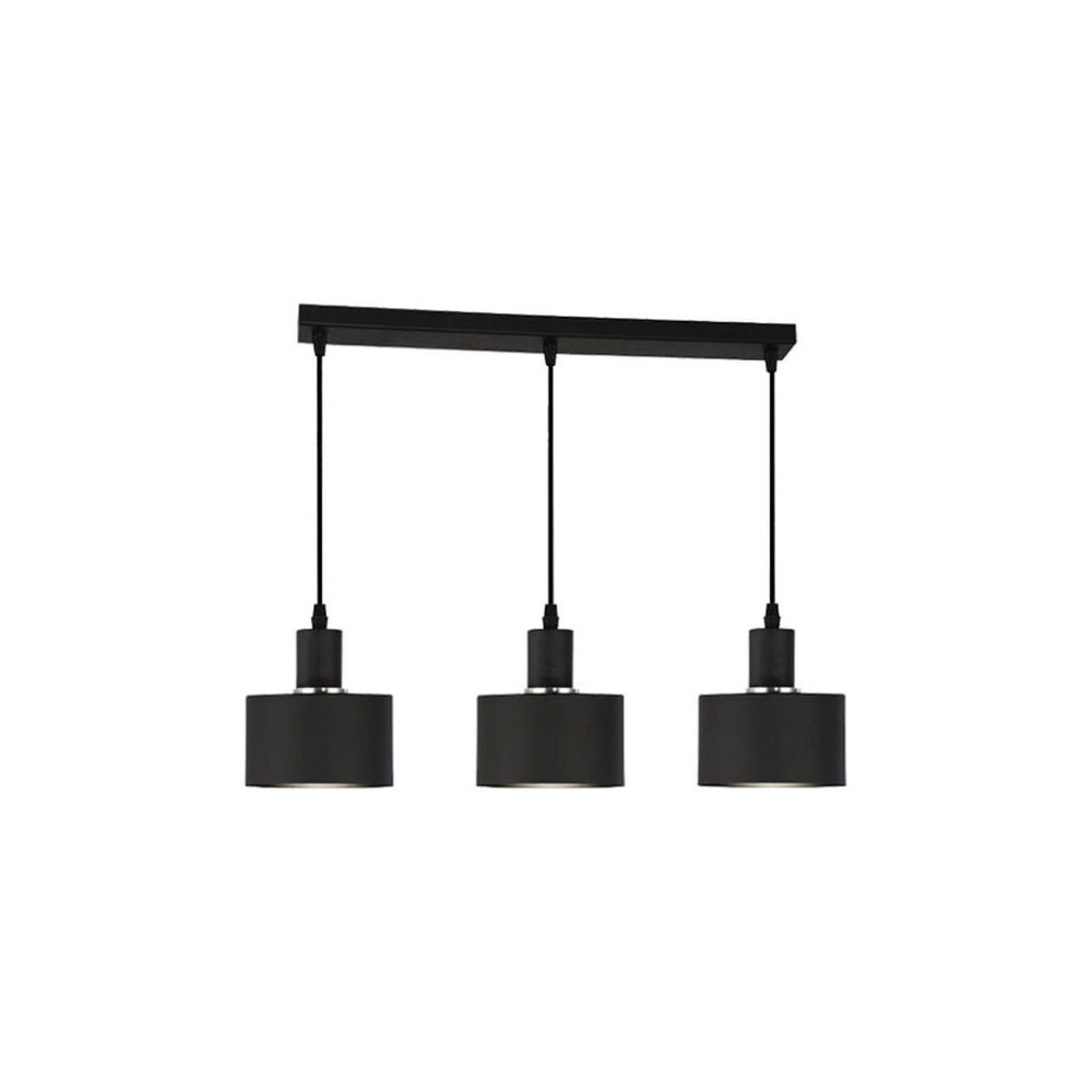 3-Light Metal Black Pendant